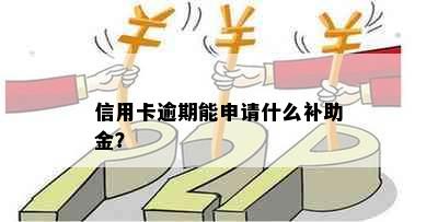 信用卡逾期能申请什么补助金？