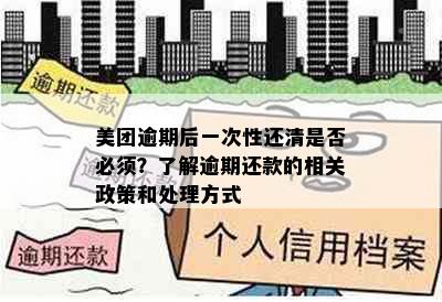 美团逾期后一次性还清是否必须？了解逾期还款的相关政策和处理方式