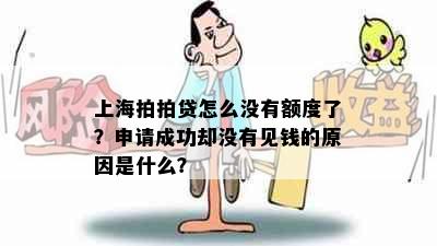 上海拍拍贷怎么没有额度了？申请成功却没有见钱的原因是什么？