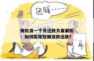 微粒贷一个月还款方案解析：如何实现短期贷款还款？