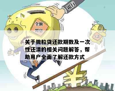 关于微粒贷还款期数及一次性还清的相关问题解答，帮助用户全面了解还款方式