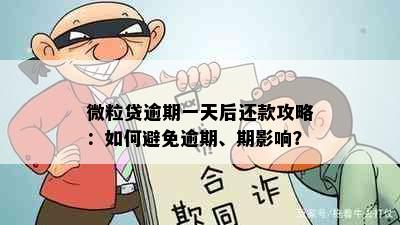 微粒贷逾期一天后还款攻略：如何避免逾期、期影响？