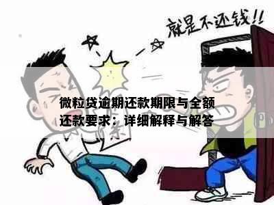 微粒贷逾期还款期限与全额还款要求：详细解释与解答