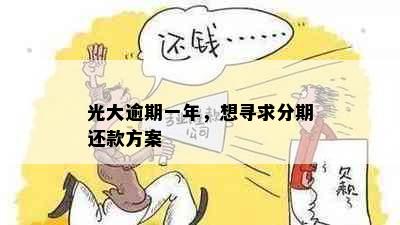 光大逾期一年，想寻求分期还款方案