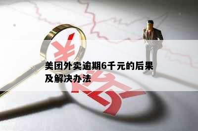 美团外卖逾期6千元的后果及解决办法