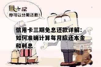 信用卡三期免息还款详解：如何准确计算每月应还本金和利息