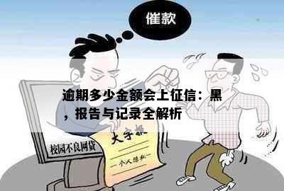 逾期多少金额会上：黑，报告与记录全解析