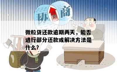 微粒贷还款逾期两天，能否进行部分还款或解决方法是什么？