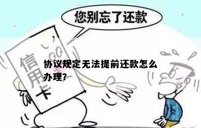 协议规定无法提前还款怎么办理？