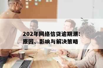 202年网络信贷逾期潮：原因、影响与解决策略