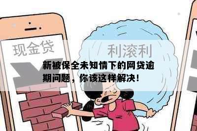 新被保全未知情下的网贷逾期问题，你该这样解决！