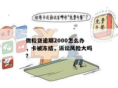 微粒贷逾期2000怎么办，卡被冻结，诉讼风险大吗？