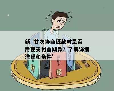 新 '首次协商还款时是否需要支付首期款？了解详细流程和条件'