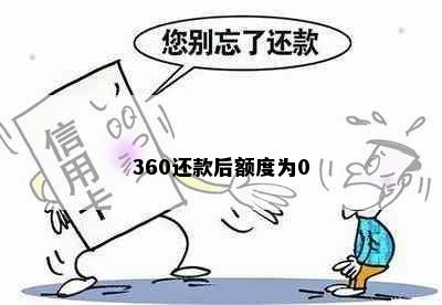 360还款后额度为0