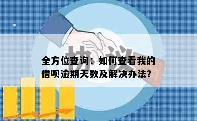 全方位查询：如何查看我的借呗逾期天数及解决办法？