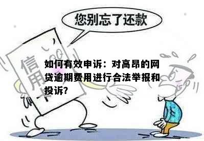 如何有效申诉：对高昂的网贷逾期费用进行合法举报和投诉？