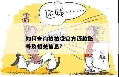 如何查询拍拍贷官方还款账号及相关信息？