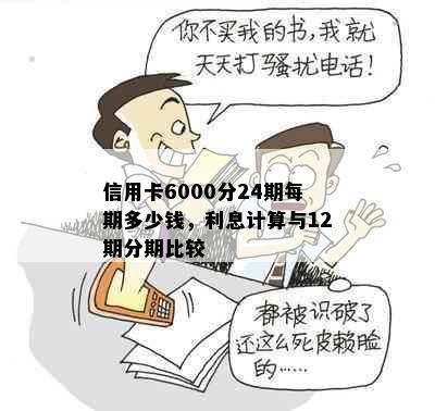 信用卡6000分24期每期多少钱，利息计算与12期分期比较