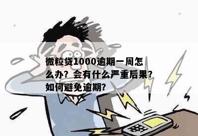 微粒贷1000逾期一周怎么办？会有什么严重后果？如何避免逾期？