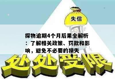 探物逾期4个月后果全解析：了解相关政策、罚款和影响，避免不必要的损失