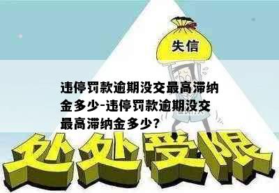 违停罚款逾期没交更高滞纳金多少-违停罚款逾期没交更高滞纳金多少?