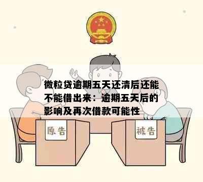 微粒贷逾期五天还清后还能不能借出来：逾期五天后的影响及再次借款可能性