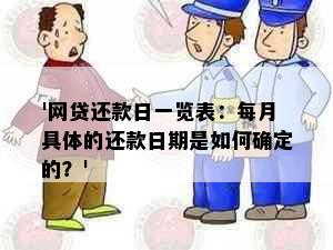 '网贷还款日一览表：每月具体的还款日期是如何确定的？'