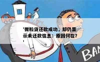 '微粒贷还款成功，却仍显示未还款信息：原因何在？'