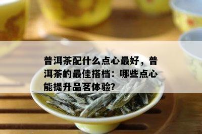 普洱茶配什么点心更好，普洱茶的更佳搭档：哪些点心能提升品茗体验？