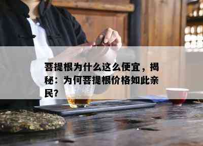 菩提根为什么这么便宜，揭秘：为何菩提根价格如此亲民？