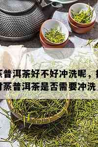 蒸普洱茶好不好冲洗呢，探讨蒸普洱茶是否需要冲洗