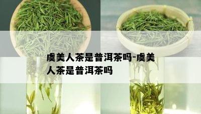 虞美人茶是普洱茶吗-虞美人茶是普洱茶吗