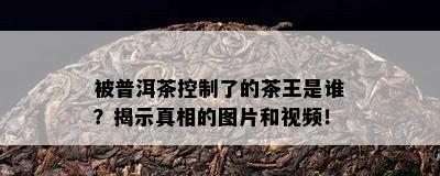 被普洱茶控制了的茶王是谁？揭示真相的图片和视频！