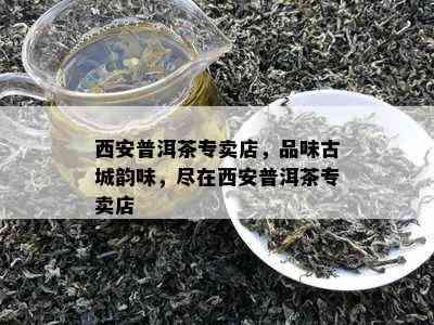 西安普洱茶专卖店，品味古城韵味，尽在西安普洱茶专卖店