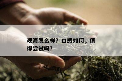 观海怎么样？口感如何，值得尝试吗？