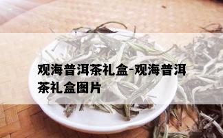 观海普洱茶礼盒-观海普洱茶礼盒图片