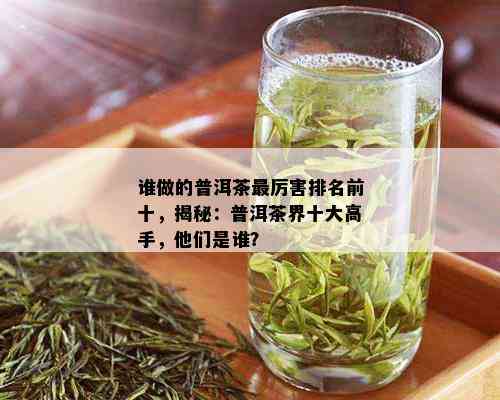 谁做的普洱茶最厉害排名前十，揭秘：普洱茶界十大高手，他们是谁？