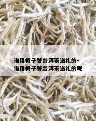 谁用梅子箐普洱茶送礼的-谁用梅子箐普洱茶送礼的呢