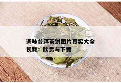 调味普洱茶饼图片真实大全视频：欣赏与下载