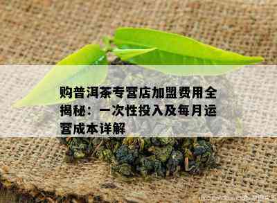 购普洱茶专营店加盟费用全揭秘：一次性投入及每月运营成本详解