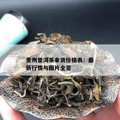 贵州普洱茶拿货价格表：最新行情与图片全览