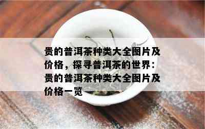 贵的普洱茶种类大全图片及价格，探寻普洱茶的世界：贵的普洱茶种类大全图片及价格一览