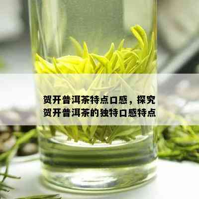 贺开普洱茶特点口感，探究贺开普洱茶的独特口感特点