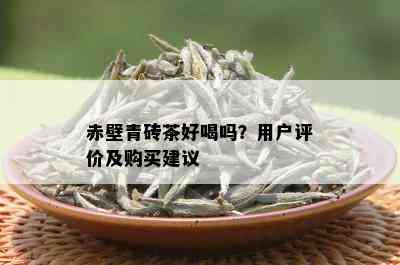 赤壁青砖茶好喝吗？用户评价及购买建议