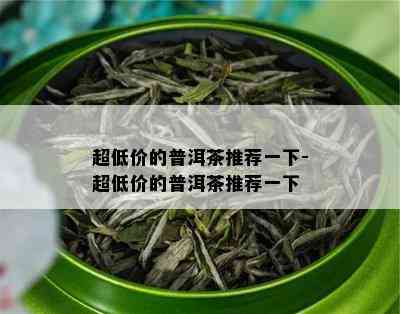 超低价的普洱茶推荐一下-超低价的普洱茶推荐一下