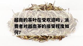 越南的茶叶在受欢迎吗，消费者对越南茶的接受程度如何？