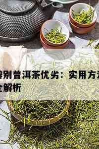 辨别普洱茶优劣：实用方法全解析