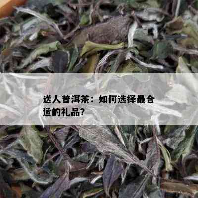 送人普洱茶：如何选择最合适的礼品？