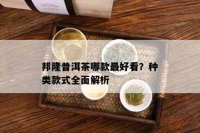 邦隆普洱茶哪款更好看？种类款式全面解析