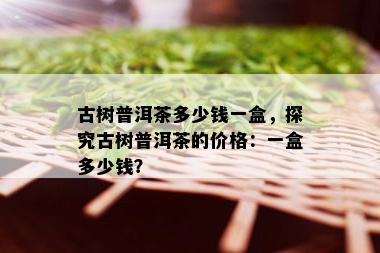 古树普洱茶多少钱一盒，探究古树普洱茶的价格：一盒多少钱？